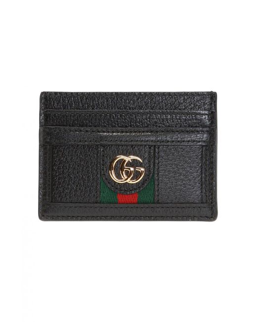 Gucci Black Ophidia GG Card Case