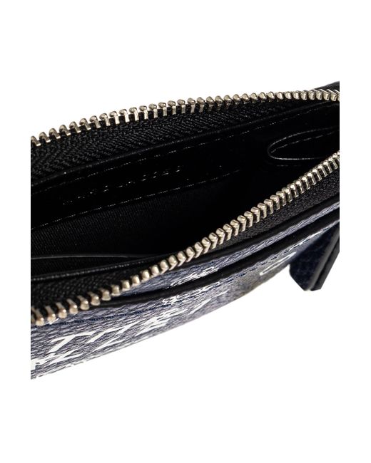 Marc Jacobs Blue Leather Card Holder