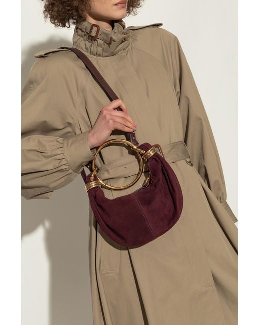 Chloé Purple Shoulder Bag 'Bracelet Mini'