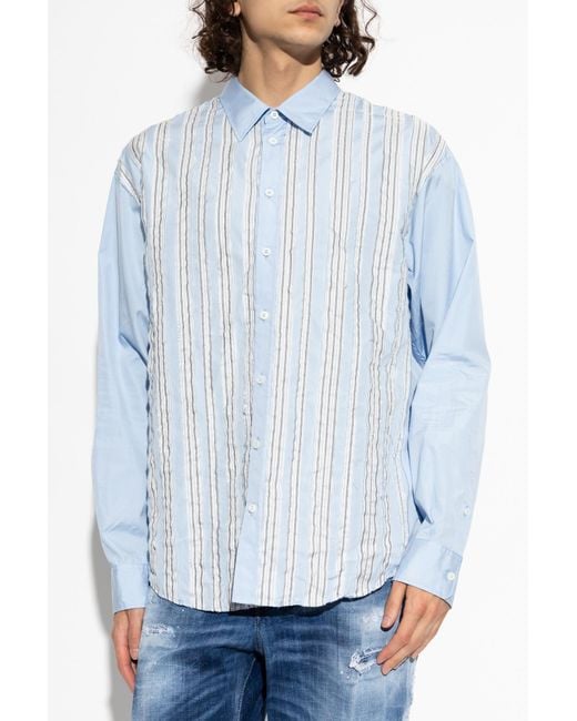 DSquared² Blue Striped Pattern Shirt for men