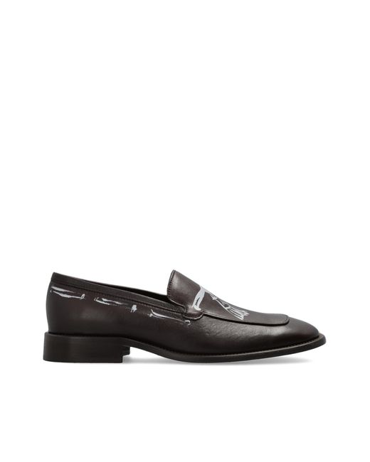 Acne Black Leather Loafers