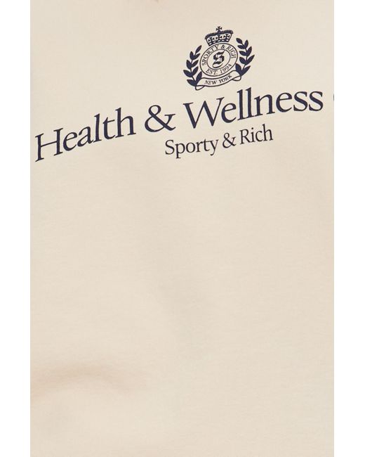 Sporty & Rich Natural Sweatshirt From The Preppy Collection