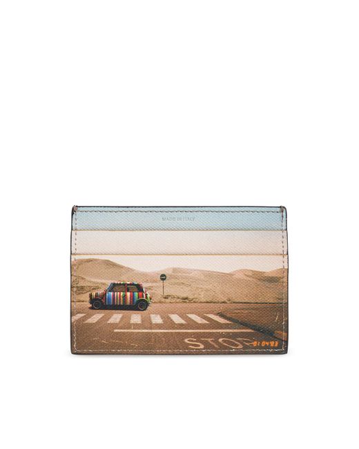 Paul Smith Black Card Case With Print for men