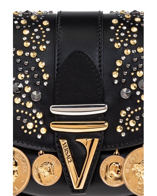 Versace Black Shoulder Bag 'Virtus'