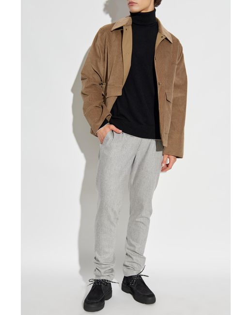 Eleventy Blue Cashmere Turtleneck for men