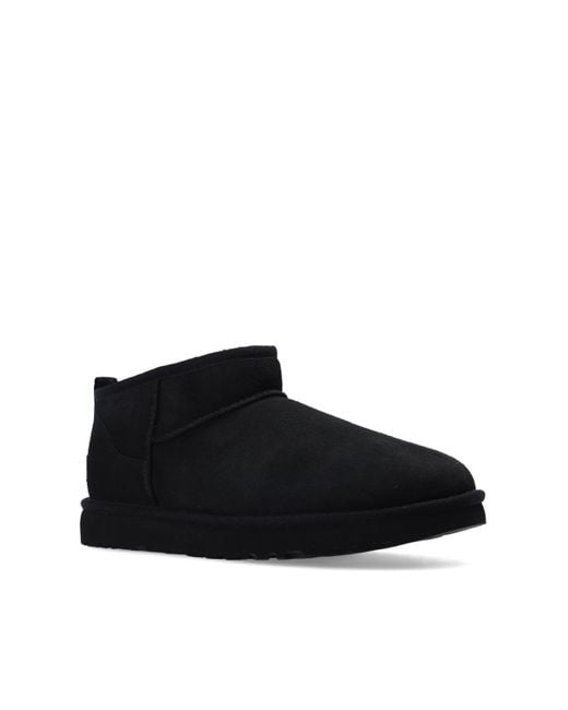 Ugg Black 'Classic Ultra Mini' Snow Boots