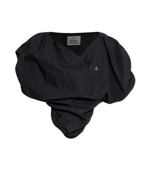 Vivienne Westwood Black Top With "z" Logo,