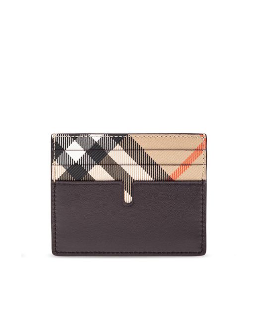 Burberry Brown Leather Card Holder for men