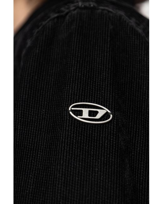 DIESEL Black 'D-Rohe' Jacket for men