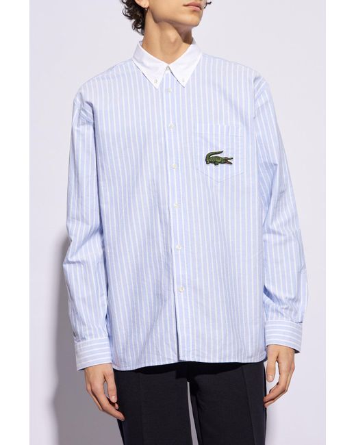 Lacoste Blue Striped Shirt, ' for men