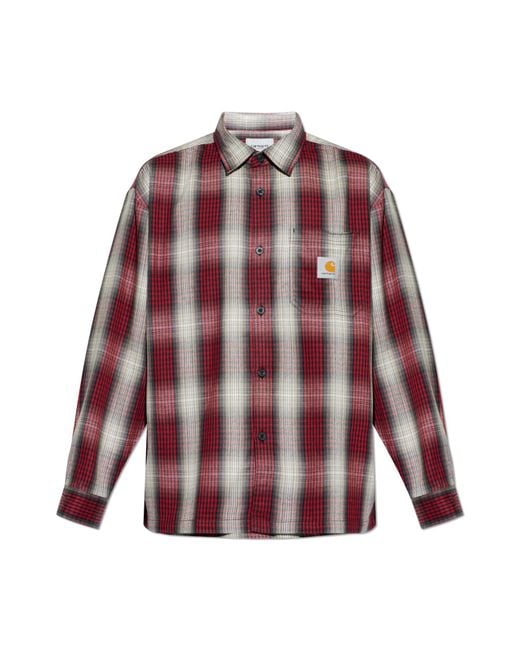 Carhartt Red "Harlin" Shirt for men