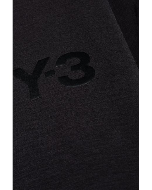Y-3 Black T-Shirt With Padding for men
