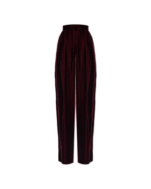 Valentino Garavani Purple Velvet Trousers