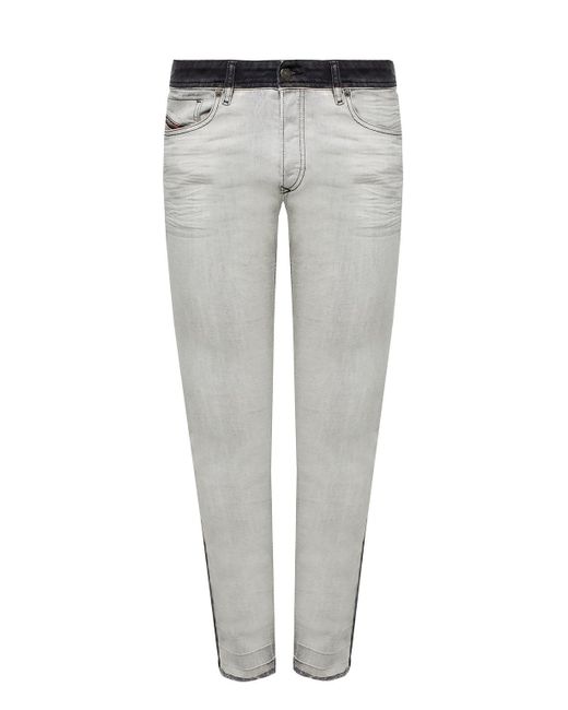 DIESEL Gray 'sleenker-x-sp' Skinny Jeans for men