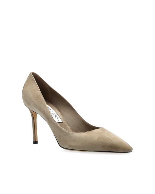Jimmy Choo White Suede Heels Romy