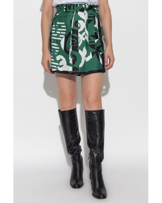 Max Mara Green Silk Skirt "Navigli"