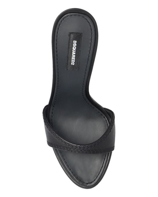 DSquared² Black Heeled Mules