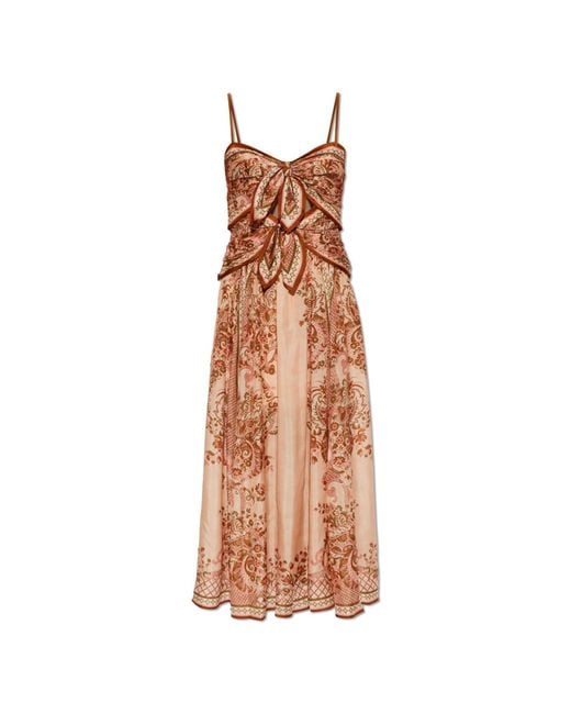 Zimmermann White Silk Off-Shoulder Dress