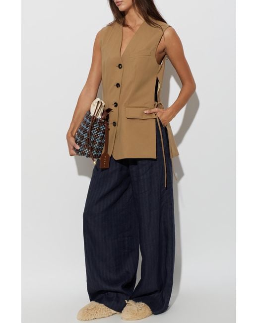 Marni Natural Wool Vest