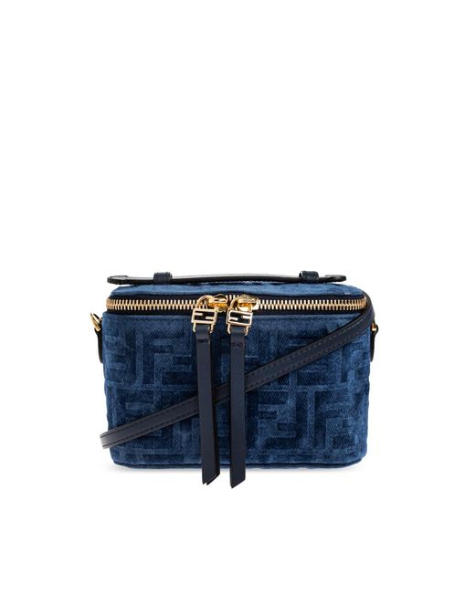 Fendi Blue "Vanity" Hand Bag
