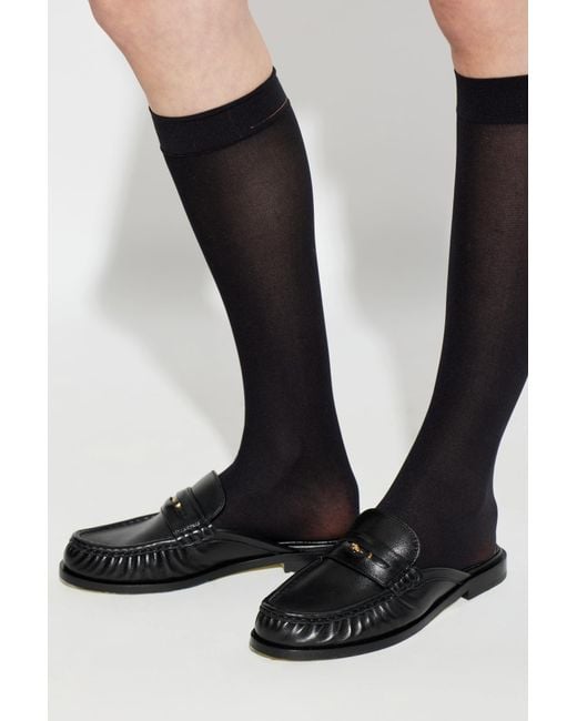 Burberry Black Leather Shoes