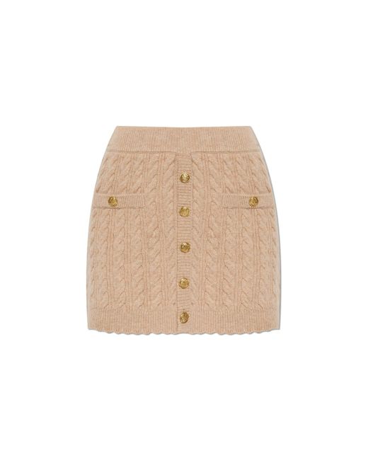 LoveShackFancy Natural Skirt 'Berritt'
