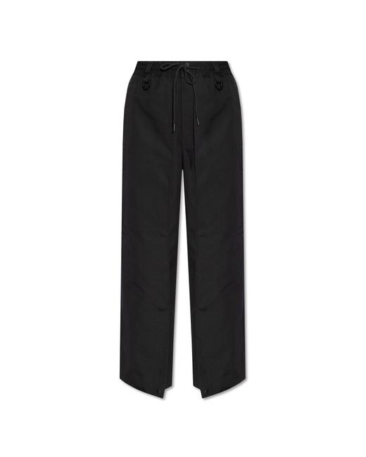 Y-3 Black Cotton Trousers,