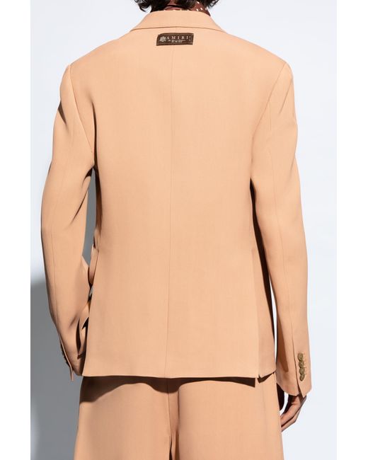 Amiri Pink Double-Breasted Blazer for men