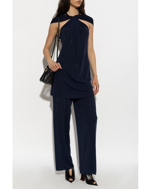 Lanvin Blue Oversized Top