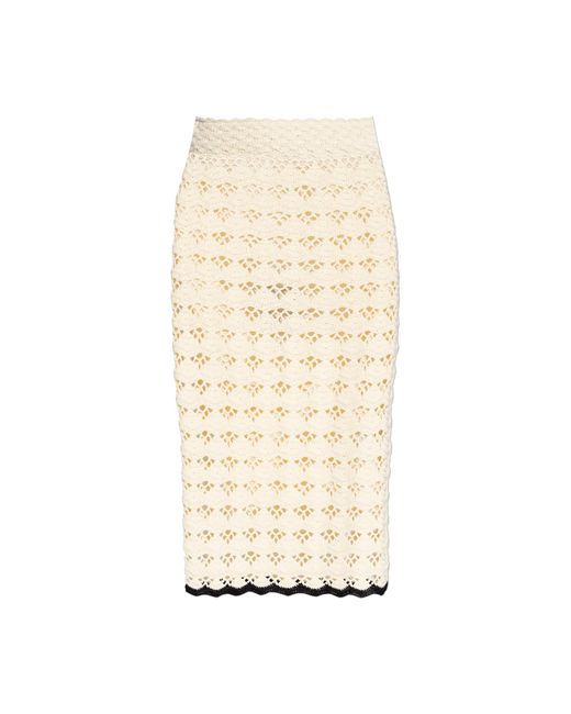 Zimmermann White Cotton Skirt