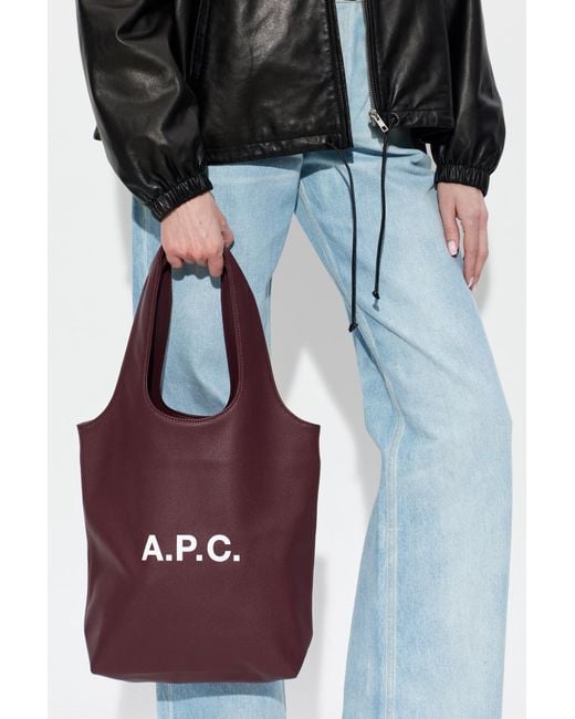 A.P.C. Red Handbag 'Ninon Small'
