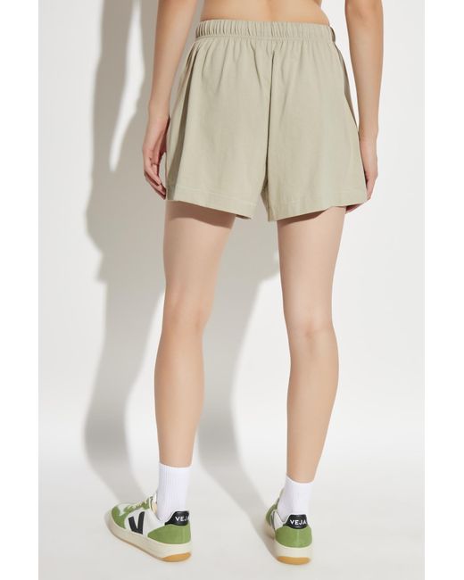 Fear Of God Natural Shorts With Logo Patch