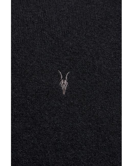 AllSaints Black Polo 'Statten' for men