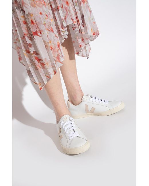 Veja White Esplar Leather Trainers