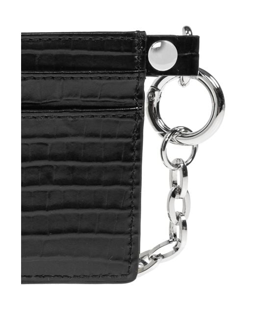 Vivienne Westwood Black Card Holder With Chain