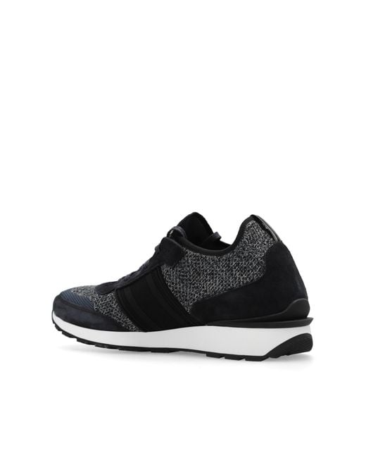 Brioni Black Sneakers With Logo, for men
