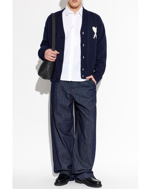 AMI White Cotton Shirt for men