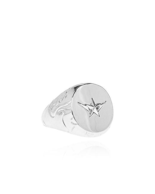 A Bathing Ape Metallic Ring for men