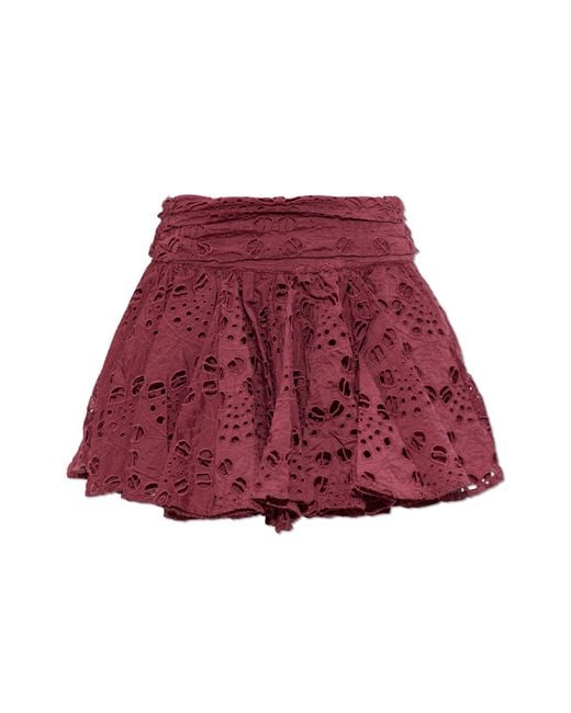 AllSaints Red Skort 'Dotty'