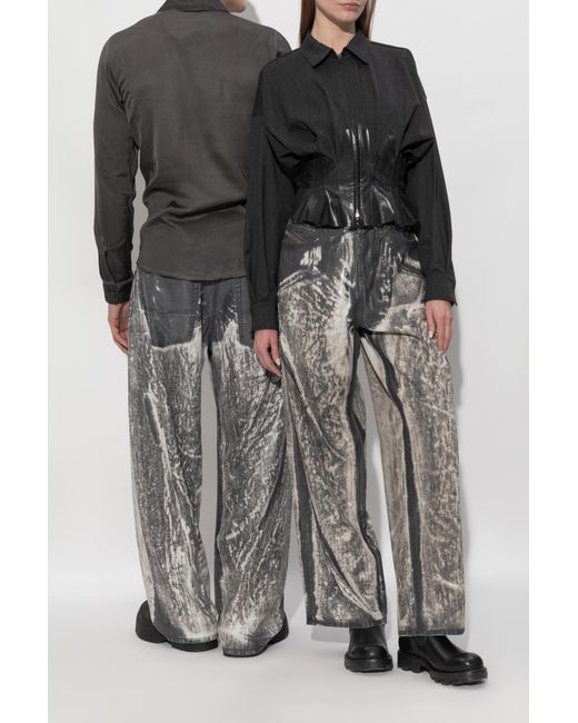 DIESEL Gray '1997 D-Enim-M-L-Fsi' Trousers