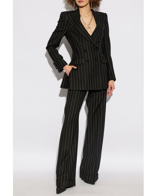 Dolce & Gabbana Black Wool Trousers
