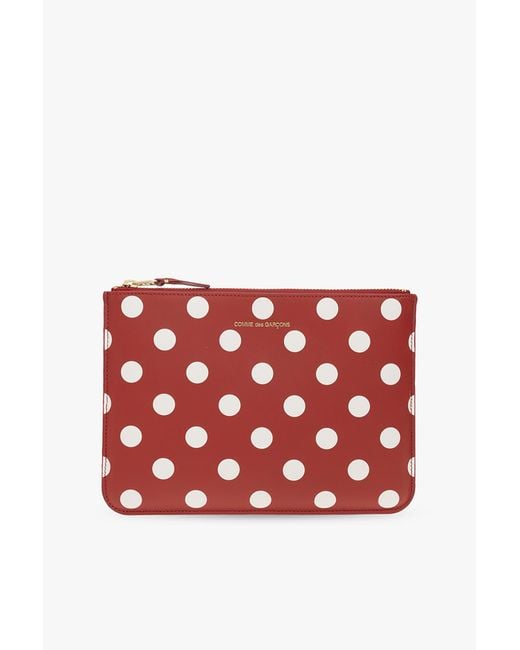 Comme des Garçons Red Polka Dot Pouch