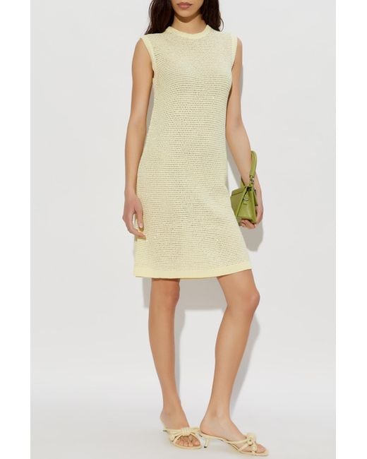 fabiana filippi sequin embellished knitted dress Fabiana Filippi Sequin Diamond Stitch Knit Dress in Brown