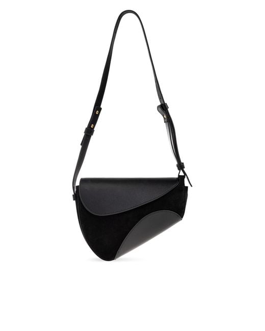 Neous Black Shoulder Bag "Berenices Saddle"