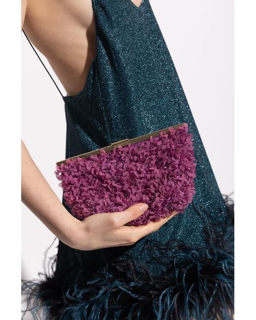 Jimmy Choo Purple 'Ganache' Shoulder Bag