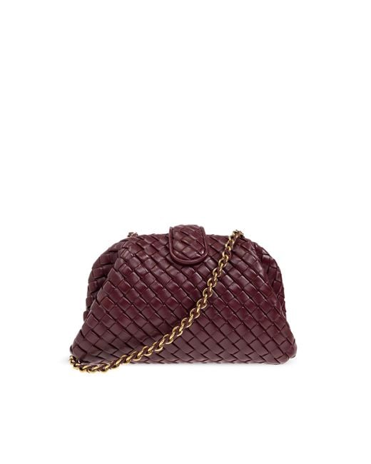 Bottega Veneta Red Clutch Lauren 1980 Small