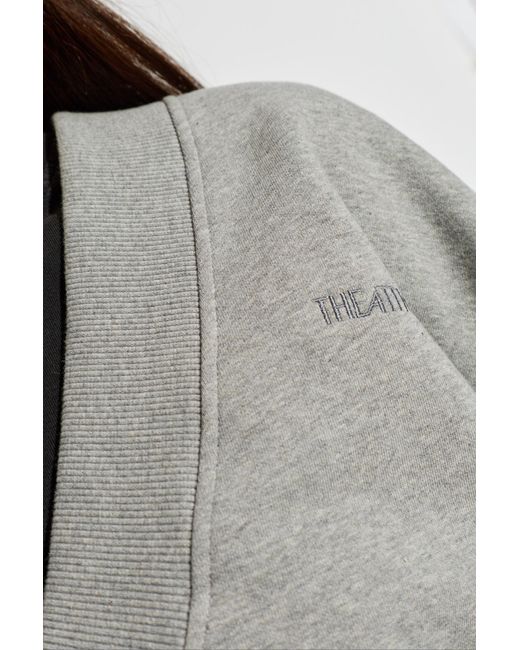 The Attico Gray Sweatshirt With Logo