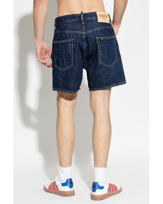 DSquared² Blue "Bro" Denim Shorts for men