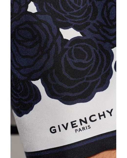 Givenchy Blue Silk Shorts for men