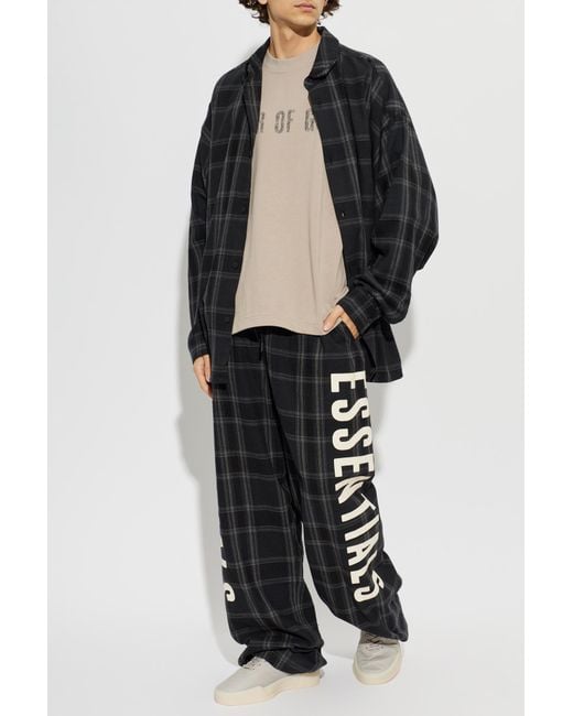 Fear Of God Natural Cotton T-Shirt With Print for men